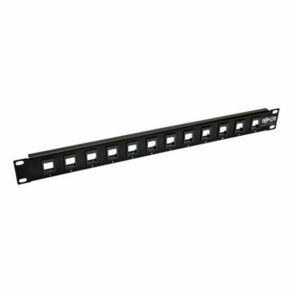 Doomsday 12-Port Keystone Blank Patch Panel for RJ45 Ethernet, USB & HDMI DO841726